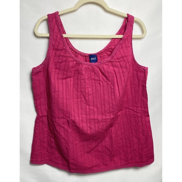 Basic Edition Tops - basic editions women sleeveless Top Size XL Pink